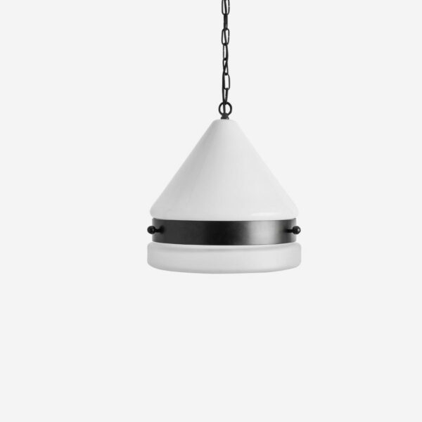 Workstead | Cardinal Slab Pendant Large - Matte Black Enamel / 24" OAH