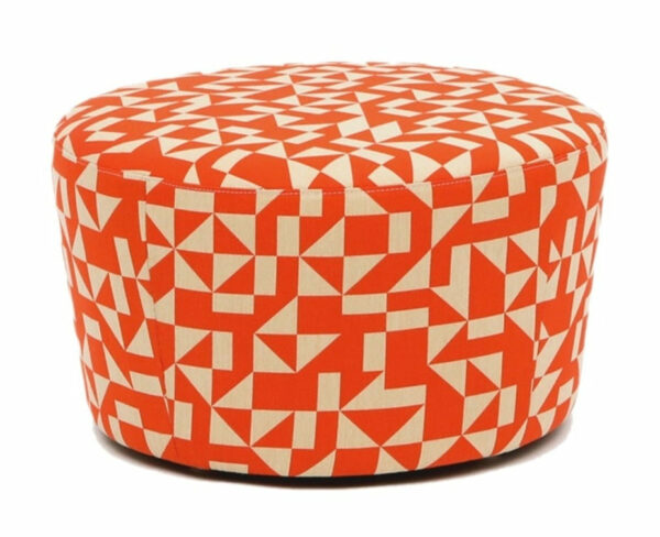 Artless | Caroline Outdoor Ottoman - 24"Dia. / Aqua