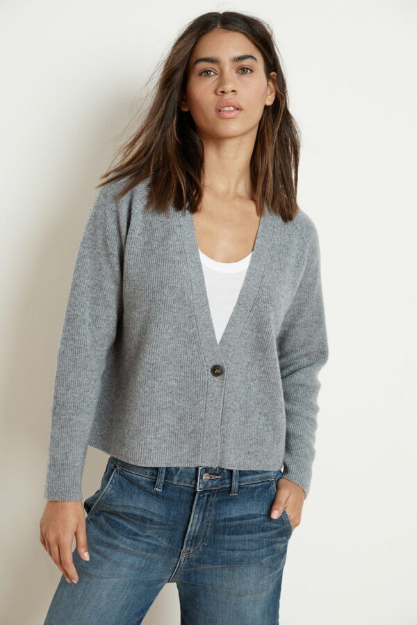 Velvet by Graham & Spencer | Halle Cashmere Blend Cropped Cardigan (L), Velvet by Graham & Spencer