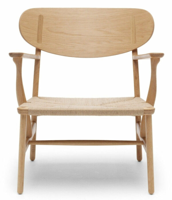 Carl Hansen & Son | CH22 Lounge Chair - Natural Paper Cord - Oiled Oak