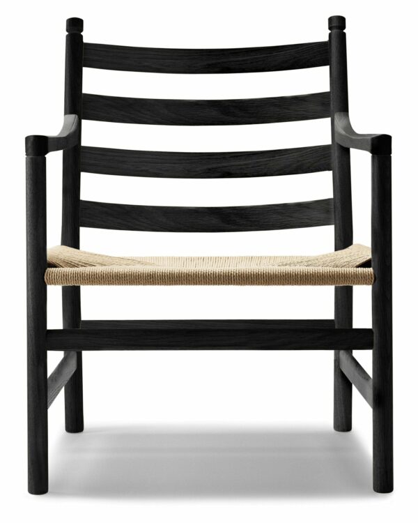 Carl Hansen & Son | CH44 Lounge Chair - Black Oak/Natural Cord