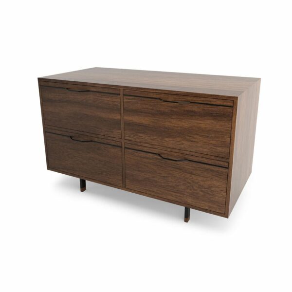 Tronk | Chapman Small Storage Dresser Cabinet - Walnut - Black