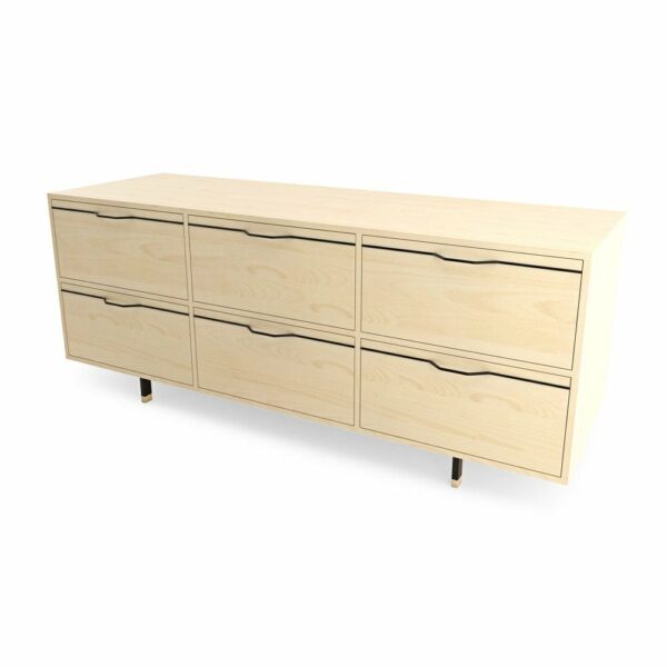 Tronk | Chapman Storage Dresser Credenza - Maple - Black