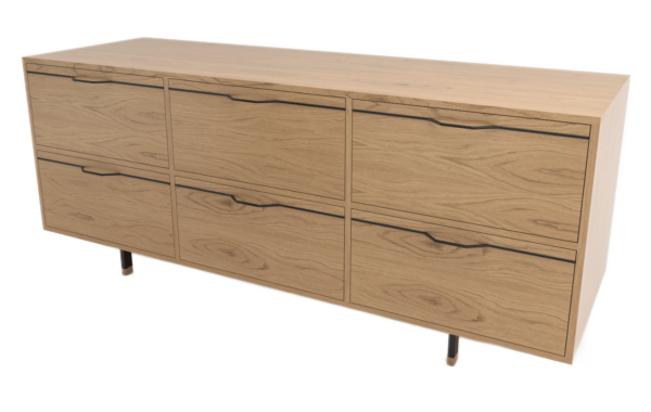 Tronk | Chapman Storage Dresser Credenza - White Oak - Black