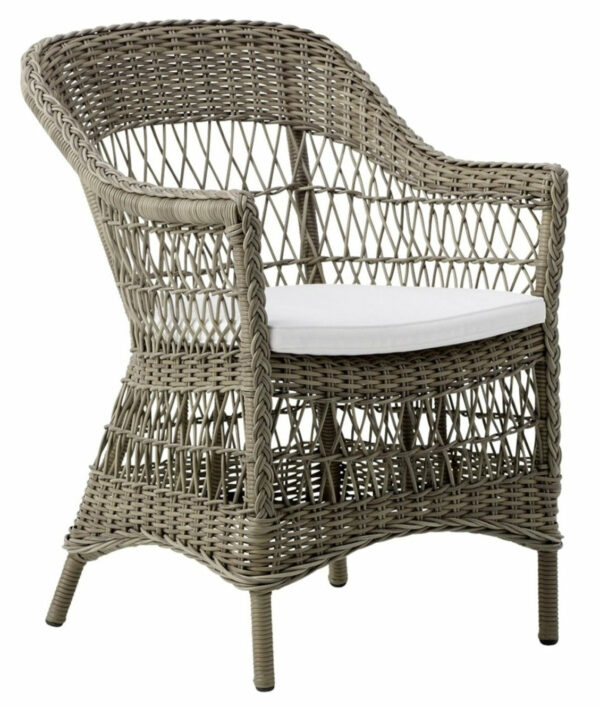 Sika Design | Charlot Chair - Exterior - Antique / Snow White 100% Polyester