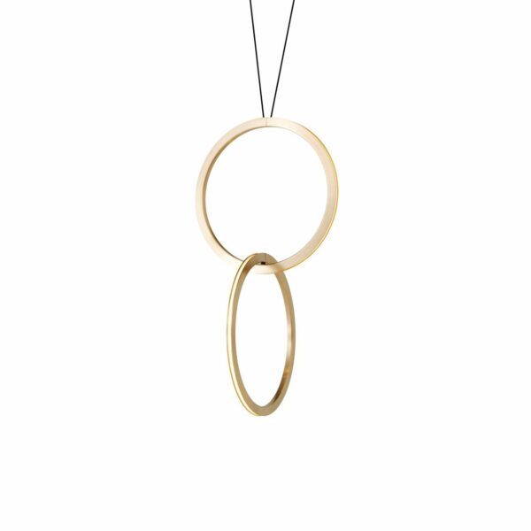 Resident | Circus 500 Pendant - 2 Rings / Brushed Brass