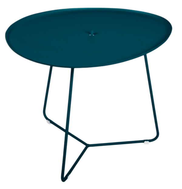 Fermob | Cocotte Low Table with Removable Tray - Acapulco Blue