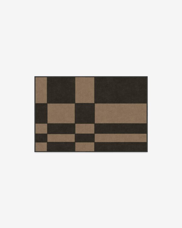 Ruggable | Coen Check Natural Black Rug