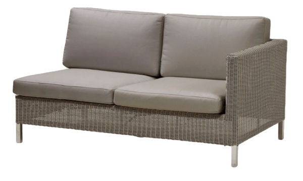 Cane Line | Connect 2-Seater Sofa Module - Left Module / Add Taupe Cushion Set