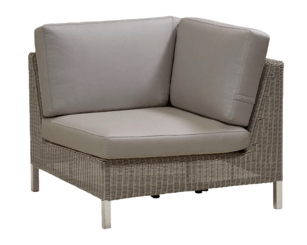 Cane Line | Connect Corner Module - Add Taupe Cushion Set