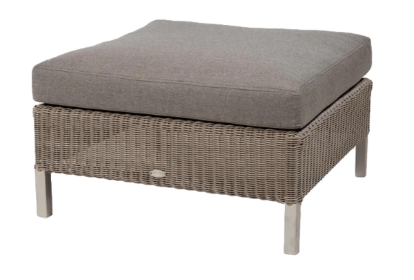 Cane Line | Connect Footstool - Add Taupe Cushion