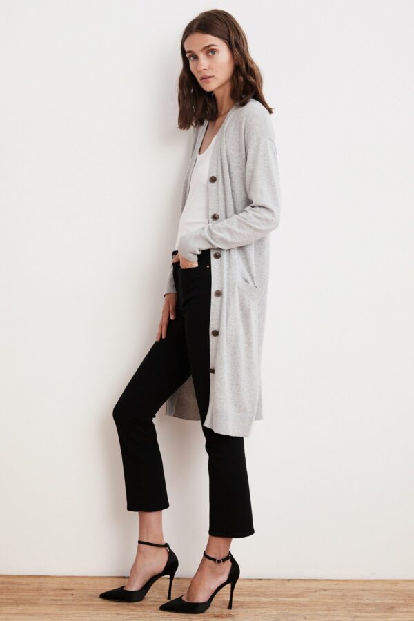 Velvet by Graham & Spencer | Tania Lightweight Cotton Cashmere Duster Cardigan (M), Velvet by Graham & Spencer