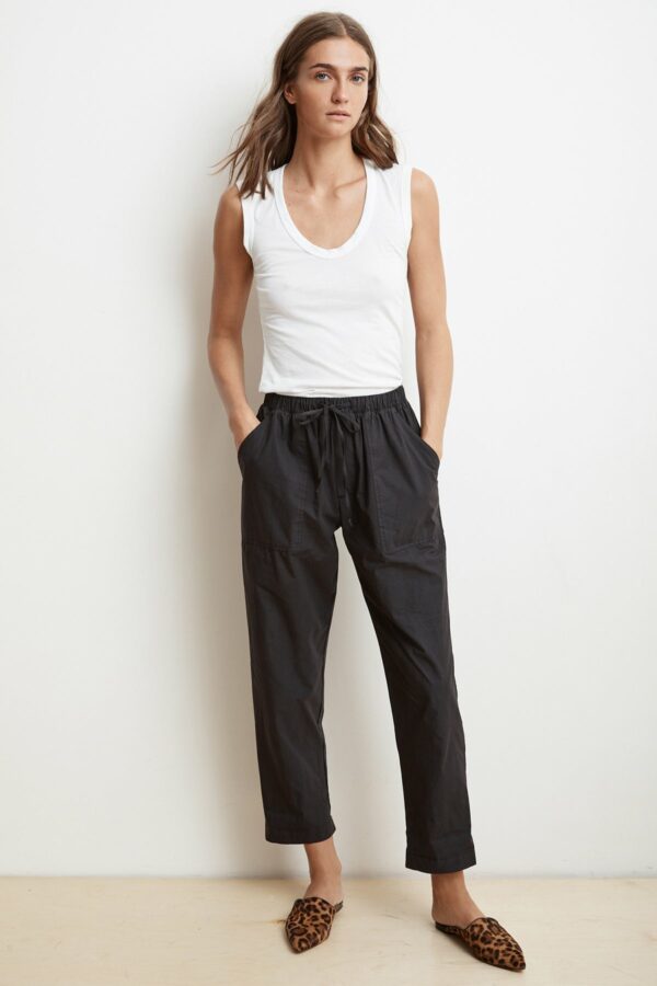 Velvet by Graham & Spencer | Megara Cotton Poplin Drawstring Pant (XL), Velvet by Graham & Spencer