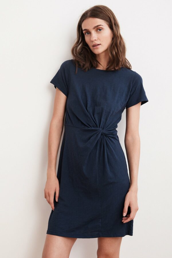 Velvet by Graham & Spencer | Briar Cotton Slub Knot T-Shirt Dress (S), Velvet by Graham & Spencer