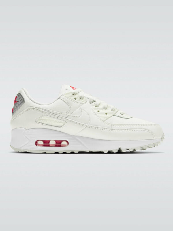 Nike Air Max 90 Sneaker - Summit White/Summit White-siren Red