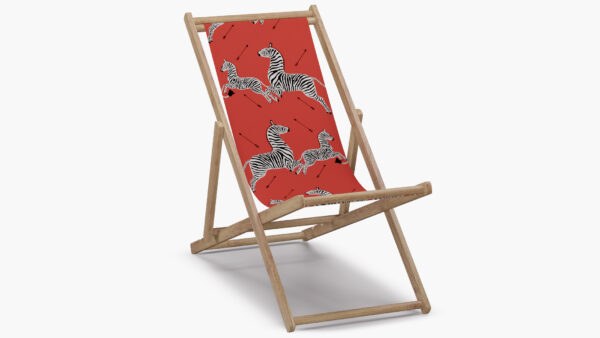 The Inside | Cabana Chair | Coral Zebra