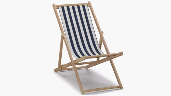 The Inside | Cabana Chair | Navy Cabana Stripe