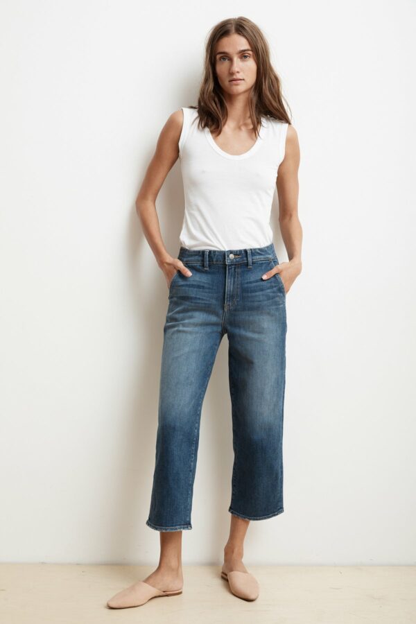 Velvet by Graham & Spencer | Heidi Wide Leg Crop Jean (26), Velvet by Graham & Spencer