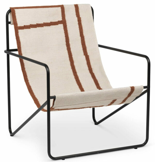 Ferm Living | Desert Lounge Chair, Black Frame - Set of 2 - Block / Block