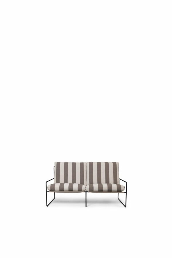 Ferm Living | Desert Sofa 2-Seater - Black/ Chocolate