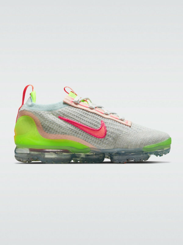 Nike Air Vapormax 2021 Flyknit Sneaker - PHoton Dust/hyper Pink-bright Mango-Volt