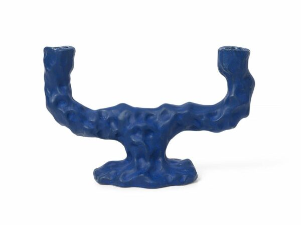 Ferm Living | Dito Candle Holder - Double - Bright Blue