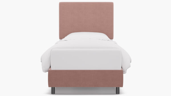 The Inside | Square Back Bed | Blush Linen