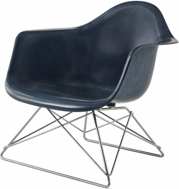 Herman Miller | Eames® Wire Base Low Armchair – Fiberglass - Black / Black