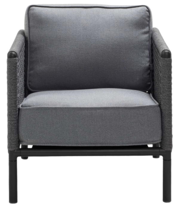 Cane Line | Encore Lounge Chair - Lava Grey/Dark Grey