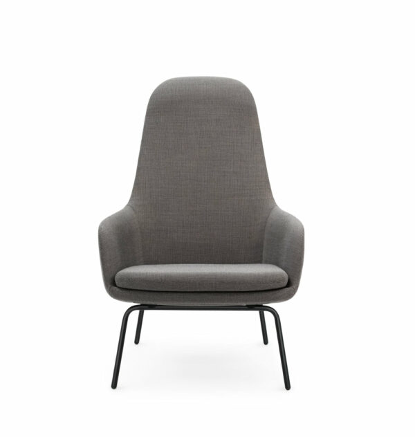 Normann Copenhagen | Era Lounge Chair High - Metal Legs - Camira Aquarius - Biscay / Chrome