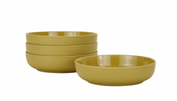 Hawkins New York | Essential Low Bowl - Set of 4 - Mustard