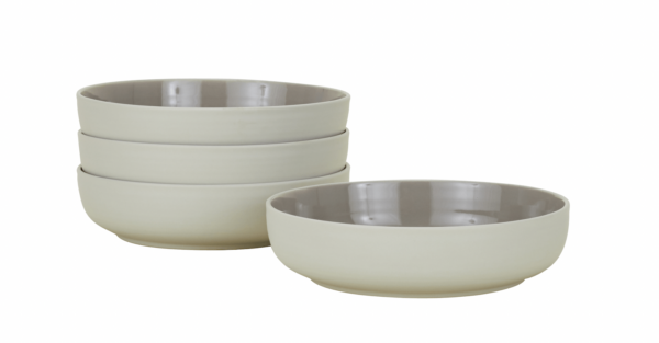 Hawkins New York | Essential Low Bowl - Set of 4 - Light Grey