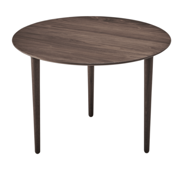 Eikund | Evja Round Coffee Table - 27" x 19" / Black Lacquered Oak