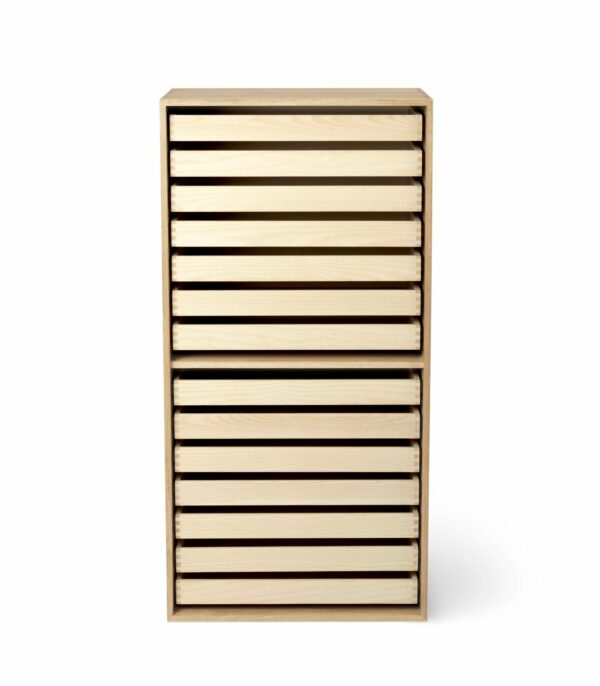 Carl Hansen & Son | FK63 Deep Bookcase Upright - 14 Trays