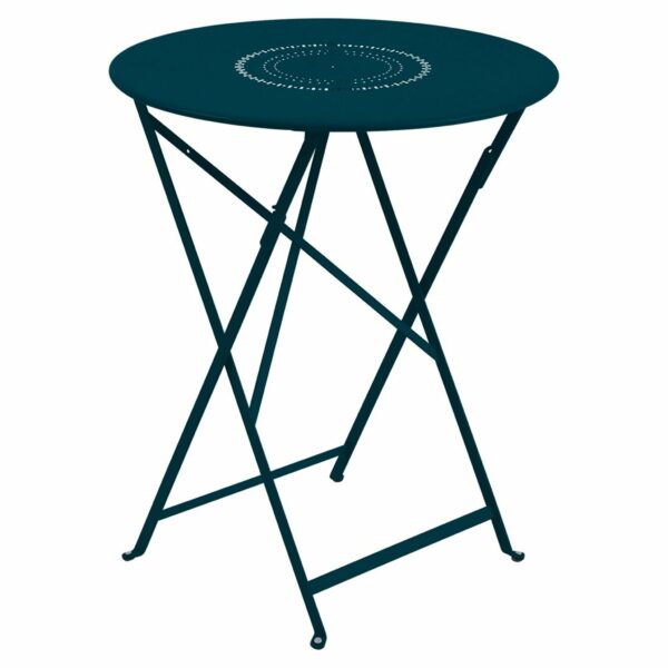 Fermob | Floreal Perforated Table 24" - Acapulco Blue