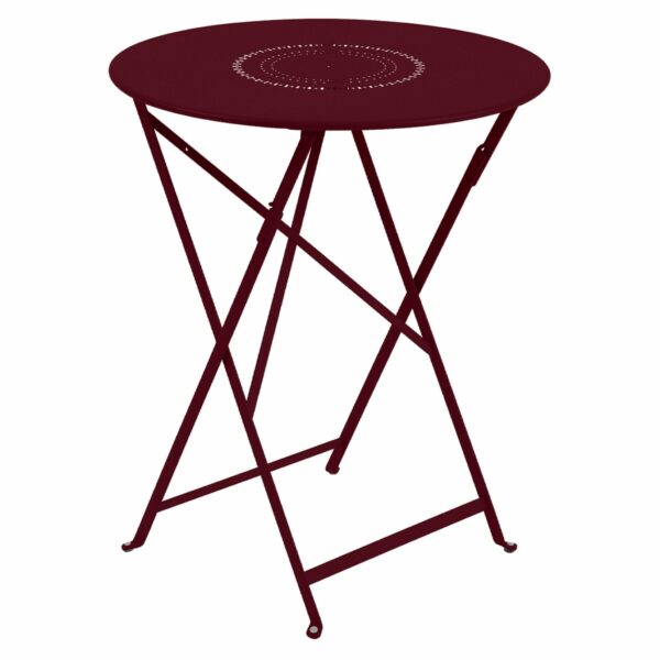 Fermob | Floreal Perforated Table 24" - Black Cherry