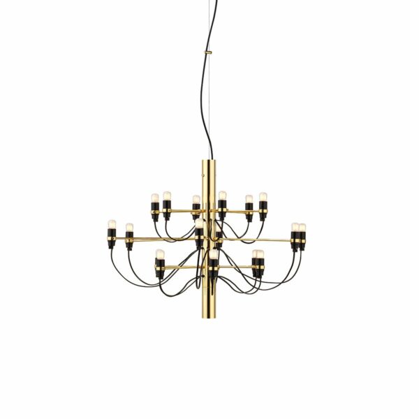 Flos | Flos 2097 Industrial Chandelier - Brass / 18 Bulb / Not UL Certified