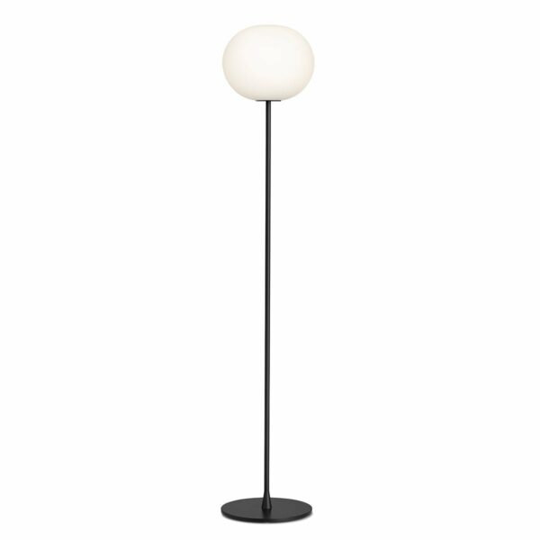 Flos | Flos Glo-Ball Dimmable Floor Lamp - Medium/F2 - Matte Black / F2: 68.89"