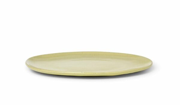 Ferm Living | Flow Plate - Large - Yellow speckle