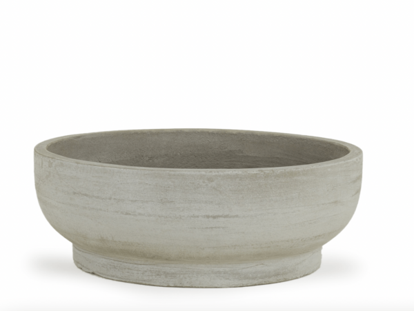 Hawkins New York | Footed Bowl Planter - Large - Fiber Cement