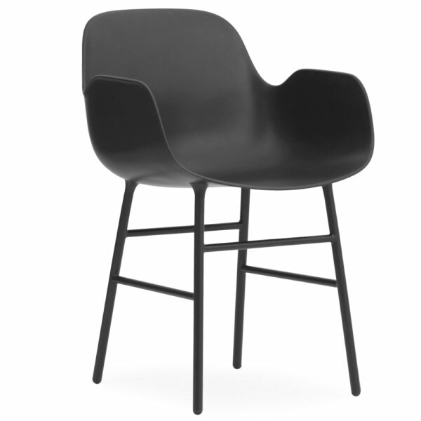 Normann Copenhagen | Form Armchair - Black / Lacquered Steel