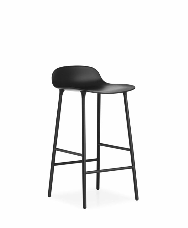 Normann Copenhagen | Form Barstool - Black / High / Lacquered Steel