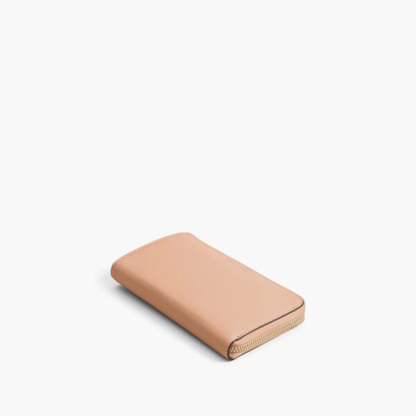 Lo & Sons | Magnolia Leather Wallet - Nappa Leather - Rose Quartz / Gold / Camel