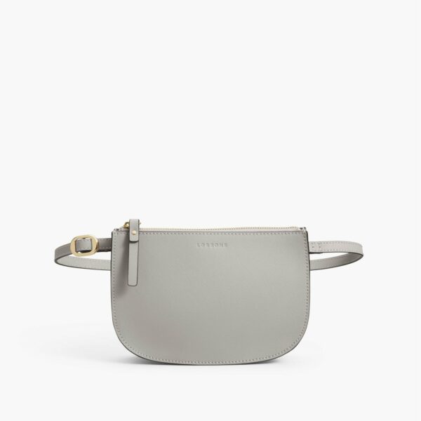 Lo & Sons | The Waverley 2 - Saffiano Leather - Light Grey / Gold / Grey