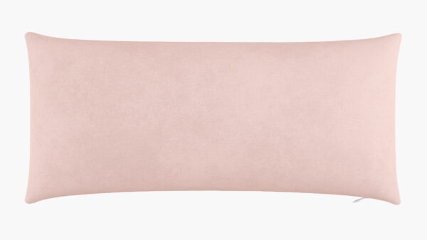 The Inside | Throw Pillow 14" x 30" | Blush Velvet | Feather Down