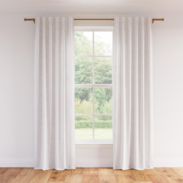 The Inside | Linen Privacy Curtain | 50" x 96" | Optic White Linen