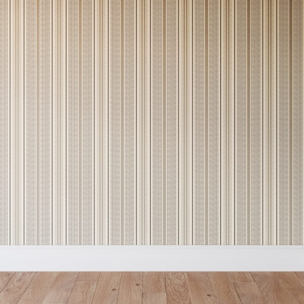 The Inside | Peel + Stick Wallpaper Roll | Charcoal Newbury Stripe