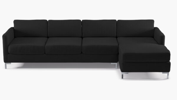 The Inside | Modern Sectional, Right Facing | Raven Everyday Linen