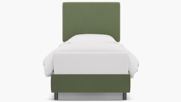 The Inside | Square Back Bed | Vert Velvet