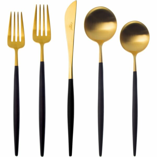 Cutipol | Goa Cutlery - Brushed Gold - Sets - 130 Piece Setting